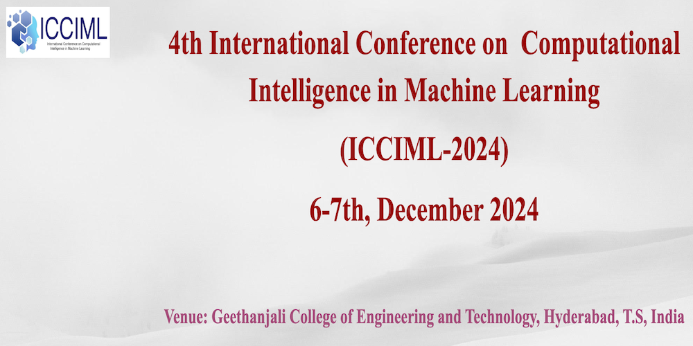 4th International Conference on Computational Intelligence in Machine ...
