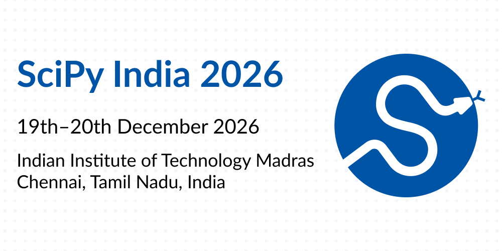 SciPy India Conference 2026 in Chennai