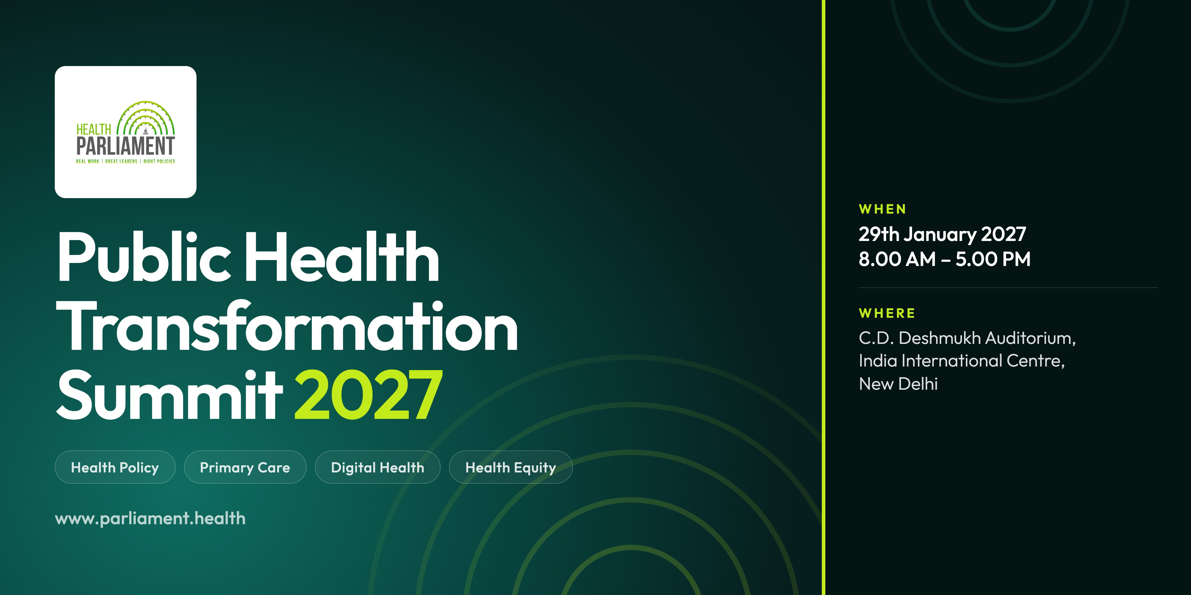 Public Health Transformation Summit 2027