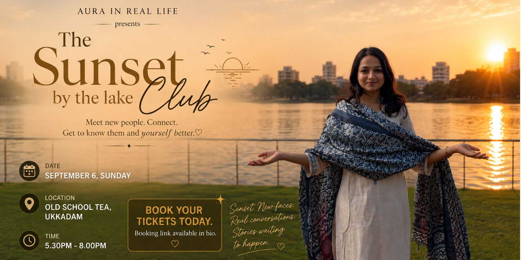 Aura IRL presenting The Sunset club
