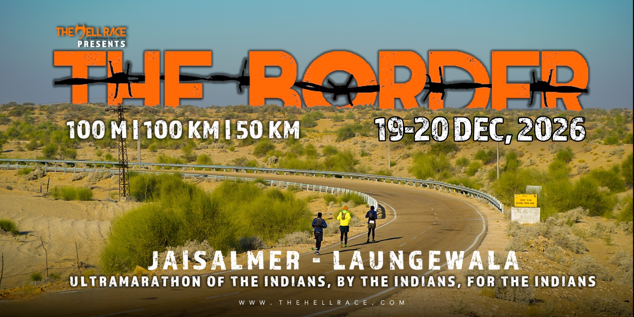 THE BORDER 2026 - JAISALMER TO LAUNGEWALA | 100 MILES | 100 KM | 50 KM