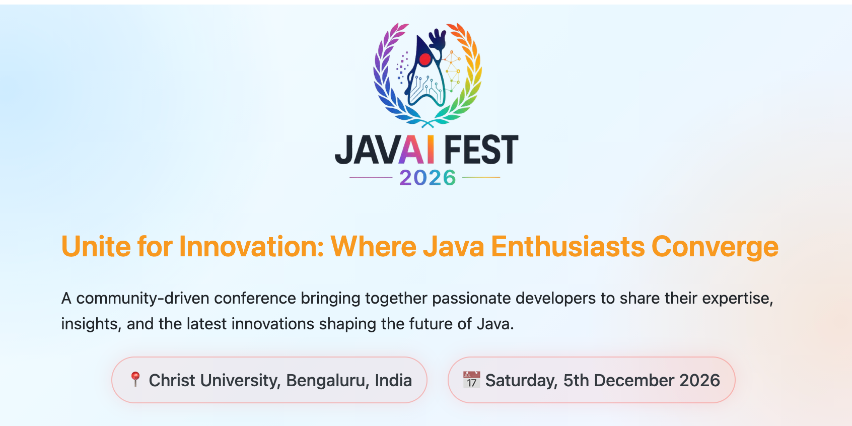 JavaFest 2026 in Bengaluru