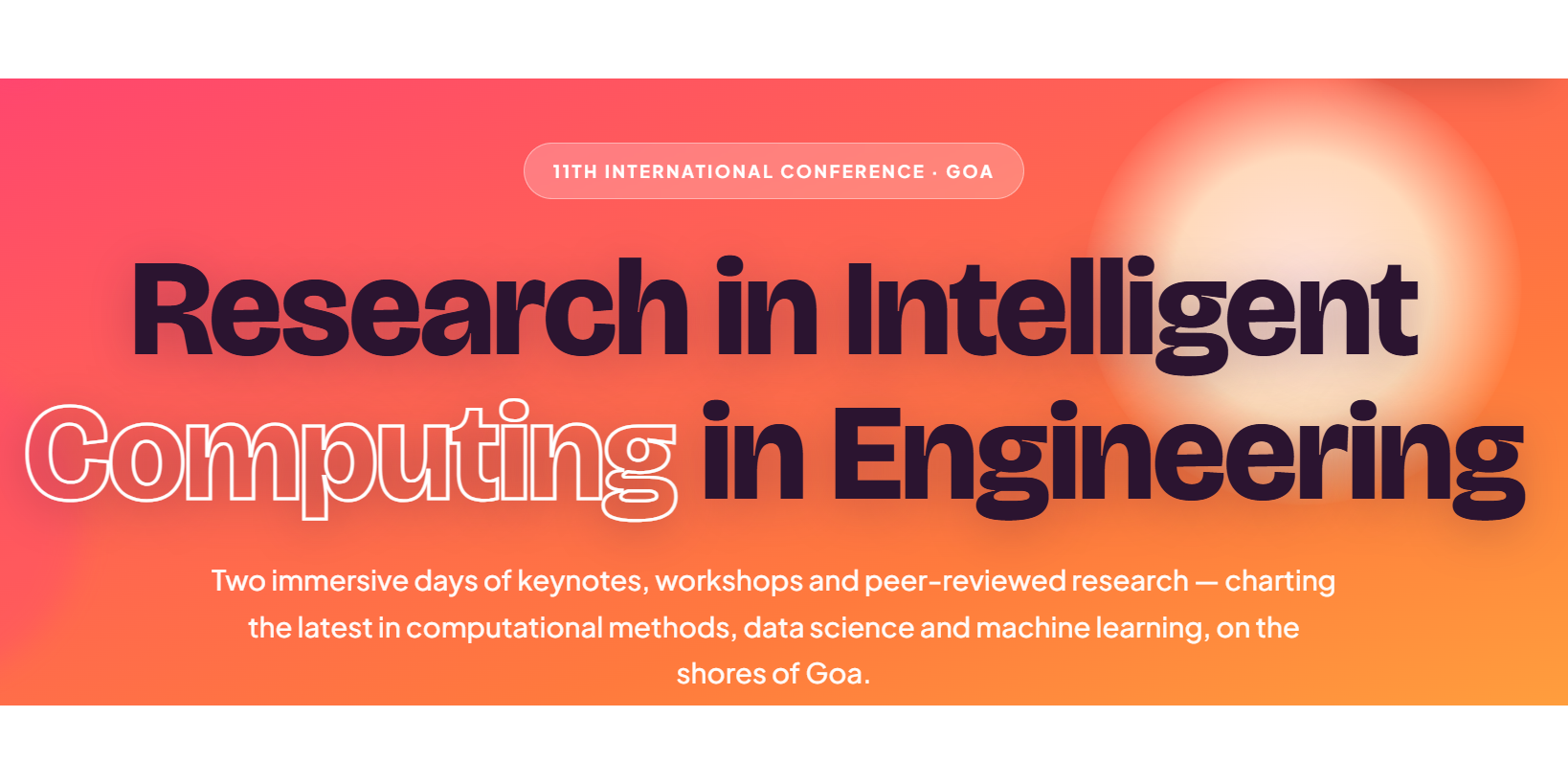 Research in Intelligent Computing in Engineering in Goa