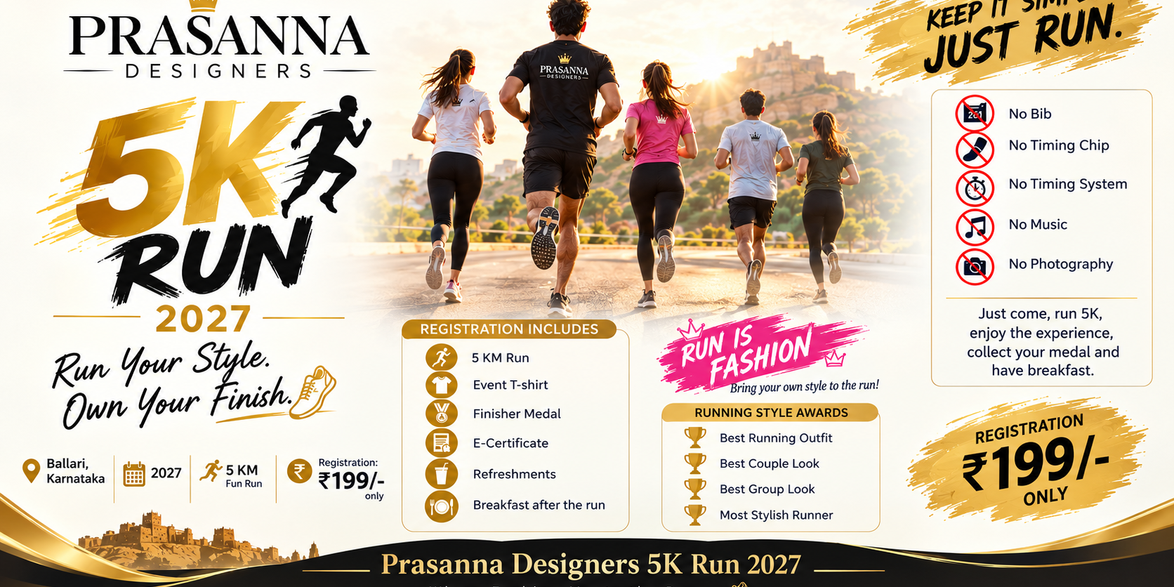 Prasanna designers RUN 2027 banner